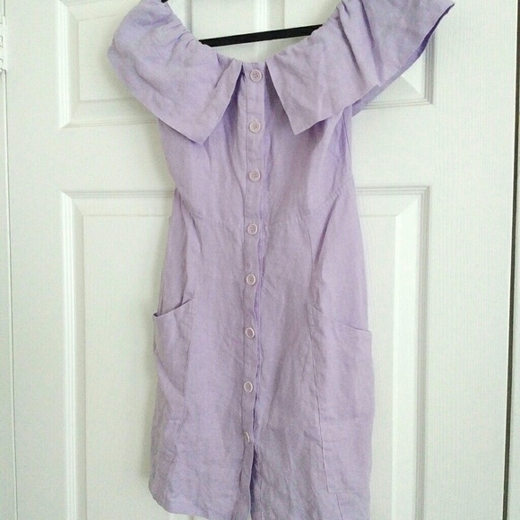 Reformation Botanica Dress Lavender Purple Mini - Picture 2 of 6